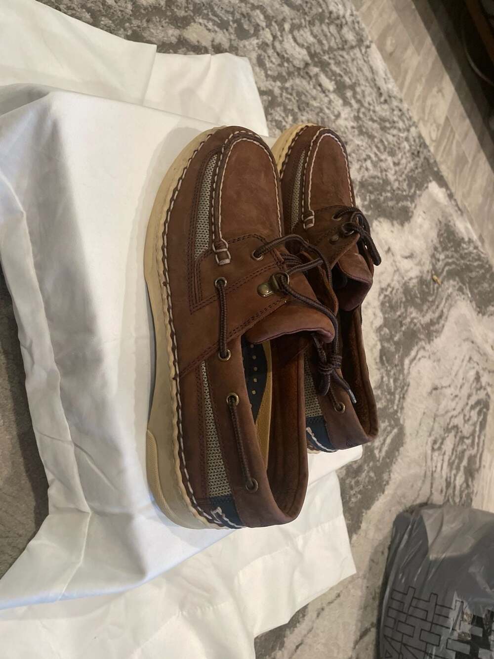 Dockers Castaway Men's Brown Leather Boat Shoes Size 13 M